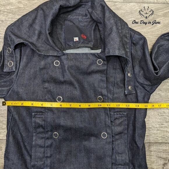 Adriano Goldschmied Snap Front Denim Jacket Size S - Picture 3 of 4